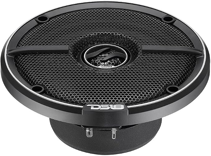 DS18 ZXI-5254 5.25" Car Audio Coaxial Speaker with Built in Neodymium Tweeter and Kevlar Cone – 2 Way 180 Watts Max 4 Ohm (2 Speakers),Black