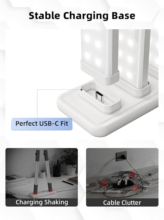 EZVALO Under Cabinet Lighting with Charging Station, 11.8'' Motion Sensor Light Indoor, 1500mAh Rechargeable LED Light, 3 Color Temperatures, Dimmable Counter Lights for Kitchen, Closet, Stair (3Pack)