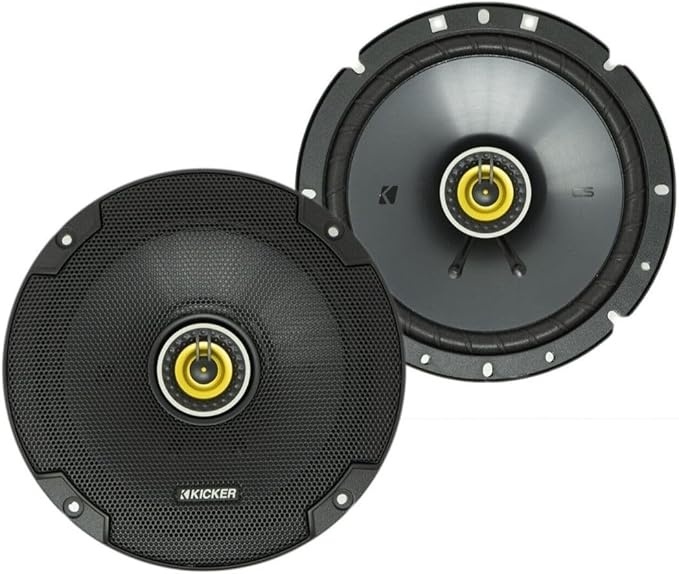 KICKER 46CSC674 CS-Series CSC67 6.75-Inch (165mm) Coaxial Speakers, 4-Ohm (Pair)