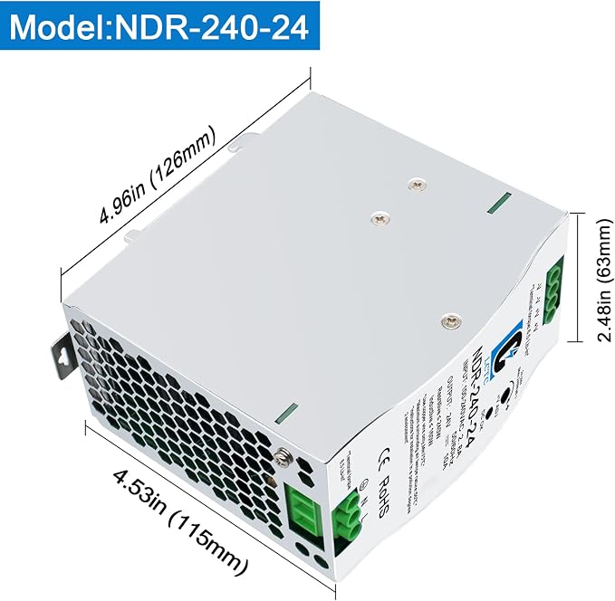 240W Power Supply;120v to 24v Power Supply 10amp (Input:100-240VAC,Output:24VDC,50/60HZ);PFC Function;Power Supply Switch Switching Converter