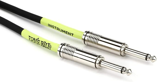 Ernie Ball Instrument Cable, Straight/Straight, 20ft, Black (P06046)