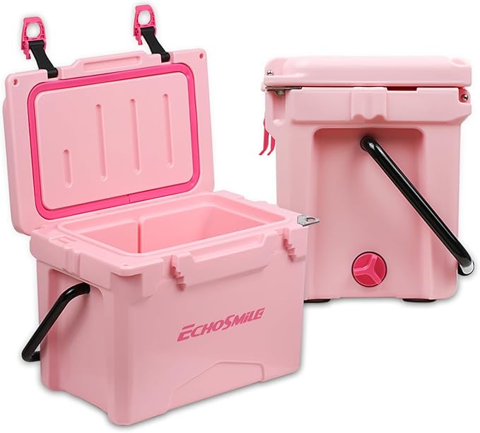 EchoSmile 12/18/25 Quart Rotomolded Cooler, Built to Stand up to The Rigors of The Journey