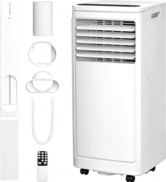 Electactic 10050 BTUs Portable Air Conditioners for Room up to 450 Sq. Ft, Air Conditioners Portable with Cool/Fan/Dry/Sleep Mode, 24H Timer, Remote Control, Window Kit