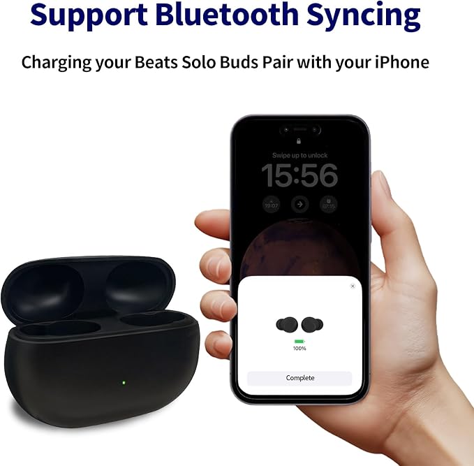 Charging Case Compatible with Beats Solo Buds, USB-C Port Beats Solo Buds Fast Charging Case Replacement,No Earphone