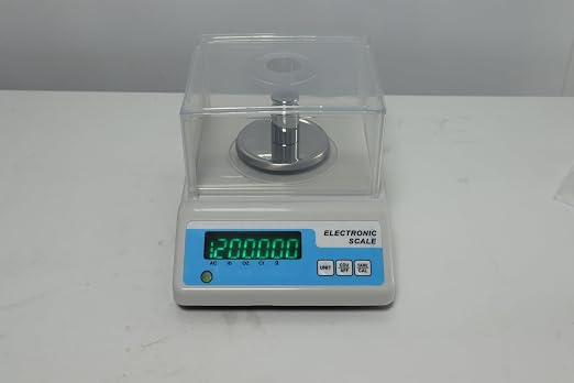 Lab Analytical Balance Scale 500g x 0.001g, 001 Gram Scale High Precision Digital Scale with Windshield, Jewelry Scale for Gold Powder Laboratory Kitchen School, 4 Units with LCD Display,