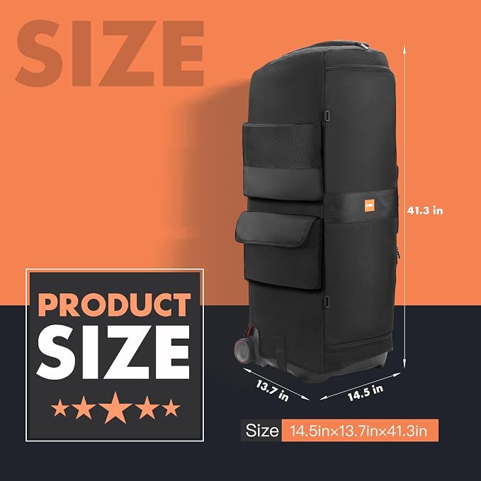 LEFOR·Z Speaker Case Compatible with JBL PartyBox Ultimate,Bottomless Speaker Dust Cover Storage Bag Fits for JBL PartyBox Ultimate for Outdoor Travel,Portable Cover Only(Without Pull Rod & Wheels)