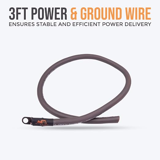 Elite Audio 0 Gauge Amplifier Wiring Kit, 3600W CCA Amp Install Kit – EA-PRMK0