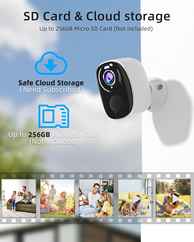 2Pack 5G&2.4G Security Cameras Wireless Outdoor ,2K Camera for Home Security with Motion Detection Spotlight Siren Alarm WiFi Surveillance Indoor Camera, Color Night Vision, 2-Way Talk, IP65, Cloud/SD