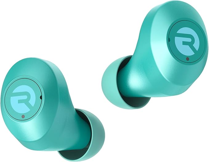 Raycon Everyday Bluetooth Wireless Earbuds with Microphone - Active Noise Cancelling, Sweat & Water-Resistant Earphones, Ear Buds Wireless Bluetooth Up to 32 Hours Playtime (Mint)