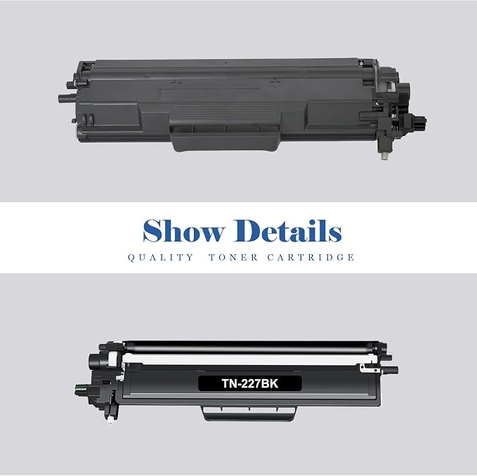 TN227 TN-227BK/C/M/Y High Yield Toner Cartridge: Compatible for Brother TN227BK/C/M/Y TN-223BK/C/M/Y TN-227 TN223 TN 227 MFC-L3770CDW MFC-L3750CDW HL-L3210CW HL-L3290CDW HL-L3270CDW Printer 5 Pack