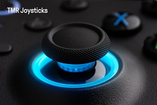 8Bitdo Ultimate 2 Wireless Gaming Controller with TMR Joysticks, Switchable Hall Effect/Tactile Triggers, 8Speed Wireless Tech, Charging Dock, RGB Fire Ring for PC & Android - Black