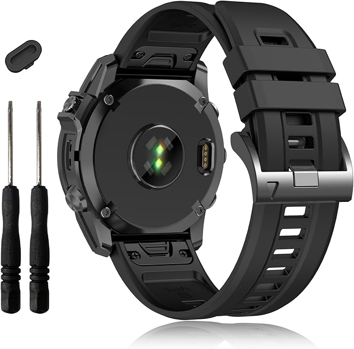 EZMVZKU 26mm Easyfit Straps for Garmin Fenix 8 AMOLED/8 Pro 51mm/7X/7XPro Sapphire Solar Watchands Replacement for Fenix 6X/6X Pro/5X/5X Plus/Enduro 3/2/Quatix 8/epix Pro/Descent Mk3i/Tactix 8 51mm