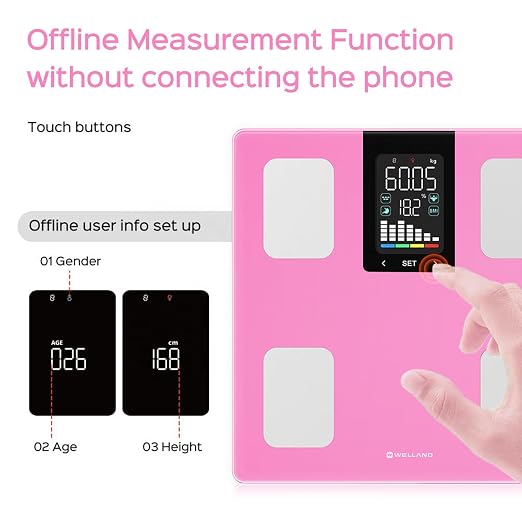 Fitdays Smart Body Tape Measure,Fitdays Smart Scale for Body Weight
