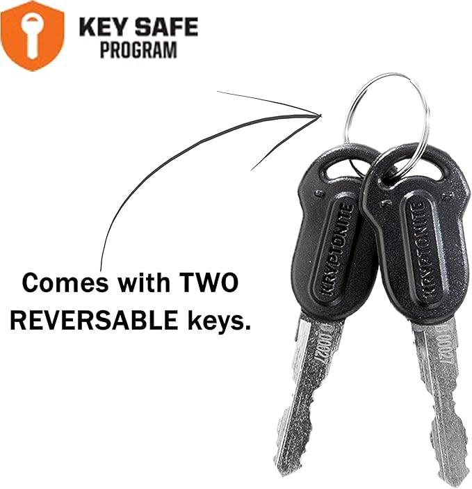 Kryptonite KryptoFlex Bike Lock Cable, 2FT/6FT/10FT Long 12mm Thick Heavy Duty Braided Steel Cable Anti-Theft Security Lock for Outdoor Equipment, Combination/Key Bike Lock