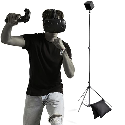 Skywin VR Tripod Stand for HTC Vive Base Station - 1 Adjustable Stand | Stable Tracking, Compatible with HTC Vive, Sensor Stand & Base Station Mount for Vive Sensors or Oculus Rift Constellation