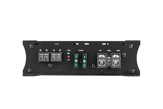 Car Audio Amplifier ZE500.1 1000W Monoblock Class D MOSFET Subwoofer Audio, 1-4 Ohm Stable, Low Pass Crossover, Mosfet Power Supply, Stereo