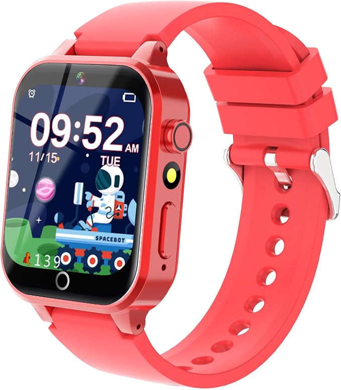 Cosjoype Kids Smart Watch Gift for Girls Age 4-12, 26 Games HD Touch Screen Kids Watches with Video Camera Music Player Pedometer 12/24 hr Educational Toys Birthday Gifts for Girls Ages 6 7 8 9 10