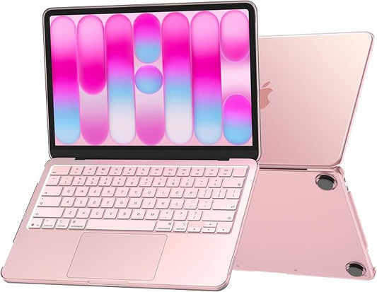 Soonjet for MacBook Neo Case 13 inch 2026 New Model A3404 | 100% Match Official Color | Anti-Crack & Scratch | Pink Laptop Cover Protective Hard Shell | Student Travel Mac Accessories | Blush Clear