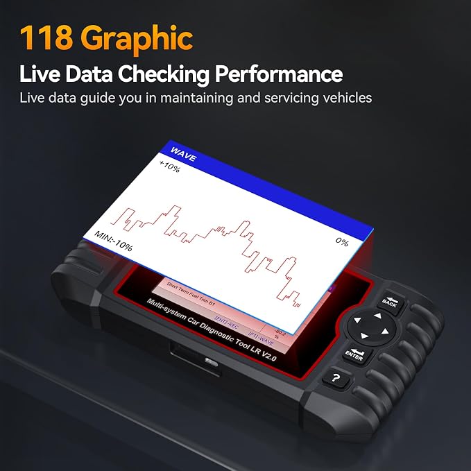 ‌iCarsoft LR V2.0-D Scanner‌ Multi-System Diagnostics, ABS/SRS/Oil Reset and More, Live Data & Battery Test ‌Free Update