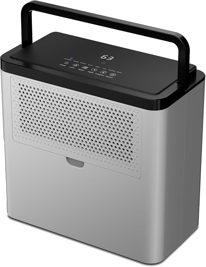 Airplus 1,500 Sq.Ft max 30 Pints Dehumidifier for Basement with Drain Hose, small dehumidifier with Reusable Filter,dehumidifier for rv Auto Shut