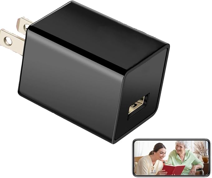 Mini Hidden Camera Detection in USB Charger - HD 1080P Wireless WiFi Nanny Cam, Indoor Home Security Camera with APP Remote Viewing, Motion Detection Alert for Baby/Pet Monitoring