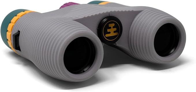 Nocs Provisions Standard Issue 8x25 Waterproof Binoculars, 8X Magnification, Bak4 Prism, Wide View Multi-Coated Lenses for Bird Watching, Hiking & Backpacking - Alpaca Purple