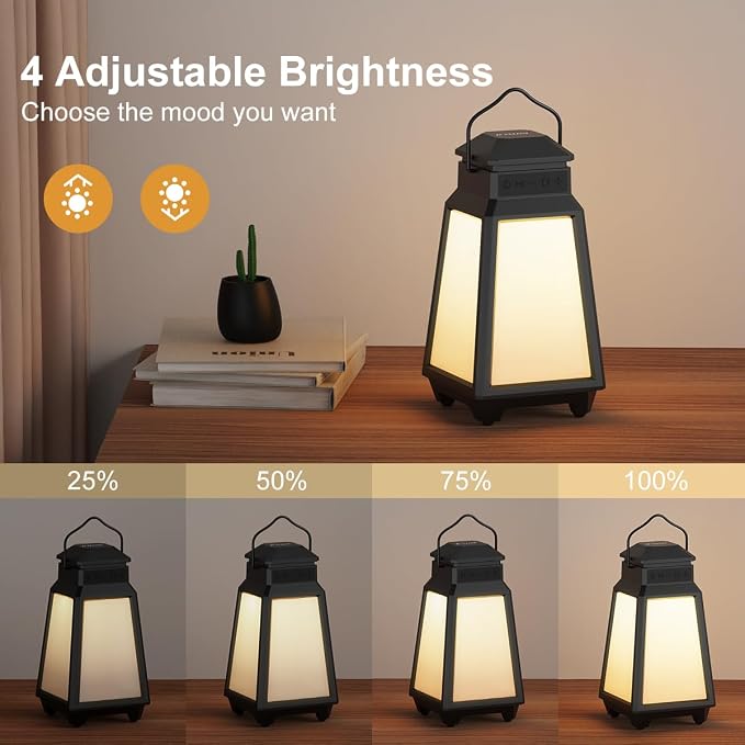 Inwa Outdoor Bluetooth Speakers, Wireless Speaker Sync Up to 100 Speakers, IPX5 Waterproof, Beat-Driven Light Show, Night Light, Compatibility with Phone, Computer, Echo Dot, for Patio, Yard, Pool