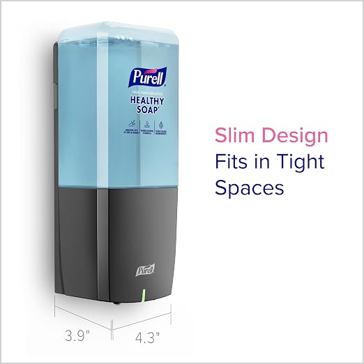 PURELL ES10 Automatic Hand Soap Dispenser, Graphite, for 1200 mL PURELL ES10 Hand Soap Refills (Pack of 1 Dispenser, Refills Sold Separately) - 8334-E1