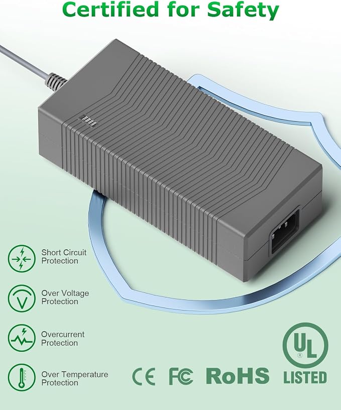 Starlink Gen 3 Power Supply 57V 3.42A 195W UL Listed Certified Replacement Power Adapter for Starlink Gen 3 Charger Cord 10FT AC to DC Adapter Compatible with Gen3 Standard Accessories 18AWG 3M/10FT