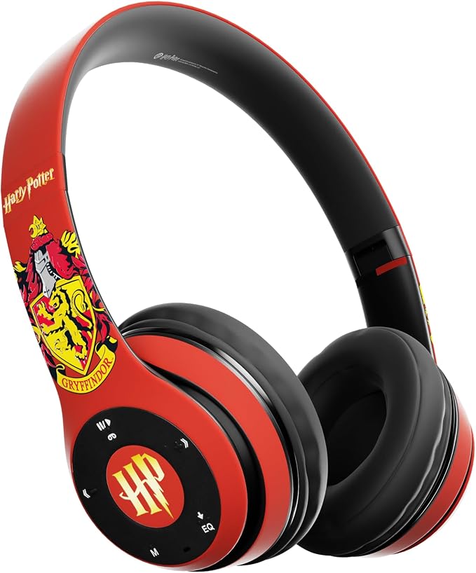 Harry Potter Gryffindor Bluetooth Headphones with Built in Mic | Officially Licensed Wireless Headphones, Foldable Headset | Harry Potter Gifts for Women, Men, Teens, Kids & All Fans of Gryffindor