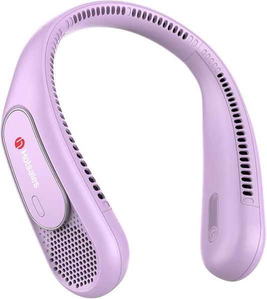 Hotsales Neck Fan, Hands Free Bladeless Neck Fans Portable Rechargeable, 6000 mAh Battery Operated Wearable Personal Fan, Cooling Neck Fan, 3 Speeds, USB Fan Gifts for Men, Women, Travel, Outdoor