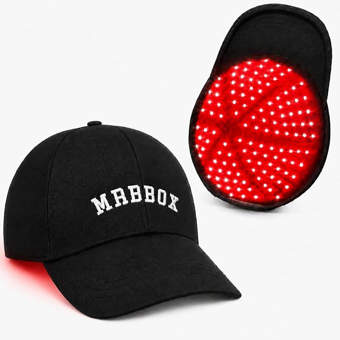 Red Light Therapy for Hair Growth,528 Total Light Emitters,Full-Scalp Coverage,Laser Hair Growth Cap for Men & Women,Black