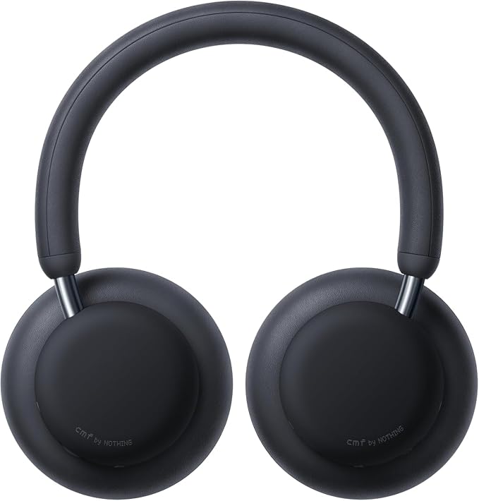 CMF BY Nothing Headphone Pro Active Noise Canceling Wireless Headphones Bluetooth 5.4 Over The Ear Headset, 50H ANC Playtime, Bass&Treble Slider, Custom EQ&Spatial Audio, Hi-Res LDAC, Dark Grey