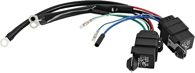DB Electrical 113-22002 New Wiring Harness Compatible with/Replacement for Converts 3 Wire Tilt Trim Motor to 2 Wire 30 Amp Fuse 2 Relays 9807-100 47-35-9003 28-9807-100