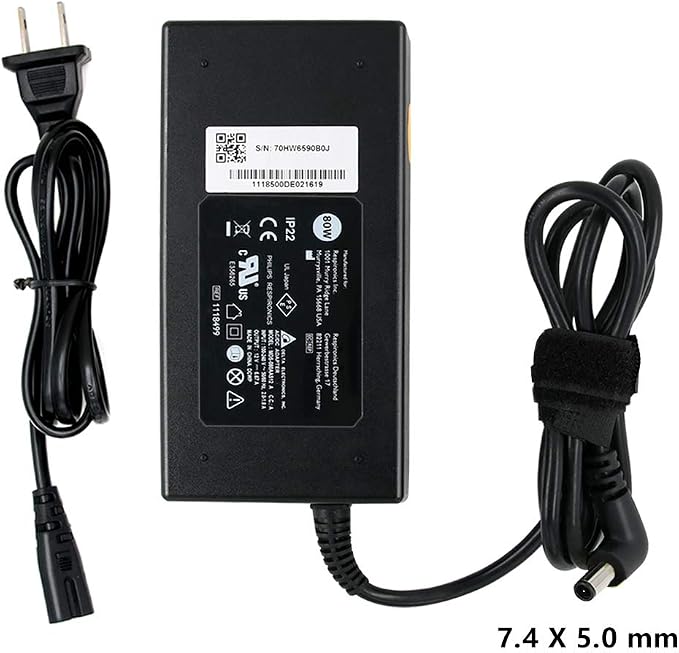 80W AC DC Adapter Charger Replacement for Philips Respironics DreamStation Machines 660P 667P 760 760P 767P