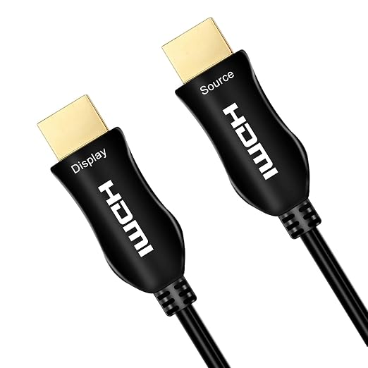 iBirdie 4K Fiber Optic HDMI Cable 328 Feet, 100 Metre 300, Work on Full 4K 60Hz HDR, HDCP 2.2, 1440p 144Hz, 18Gbps High Speed Ultra HD, Directional Active Cord Compatible for Apple-TV Ps4 Xbox