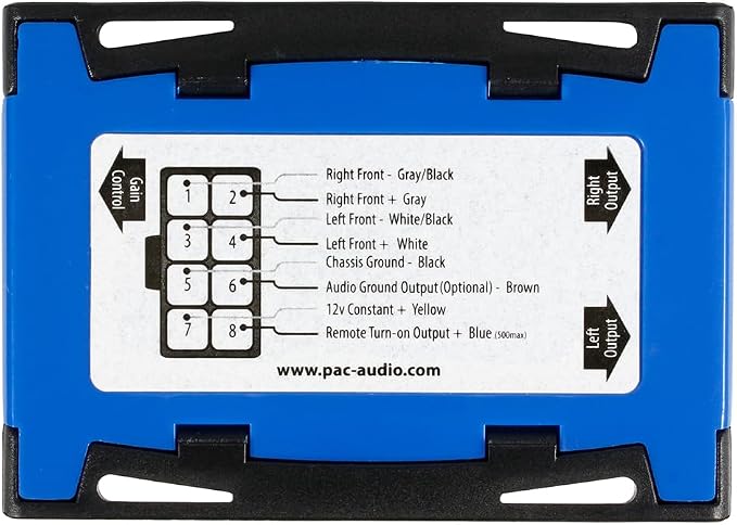 PAC LP7-2 L.O.C. PRO Series 2-Channel Line Output Converter with Remote Turn On 4in. x 8in. x 1in.