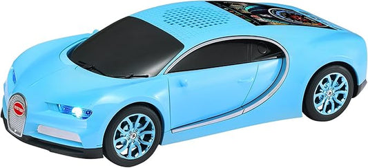 WSTER WS-660 Hypercar Bluetooth Replica Speaker with LED Starry-Sky Display, Portable with HD Sound, LED Party Light, TWS Pairing, FM/USB/TF Playback, Built-in Mic, for Hypercar Lovers (Blue)