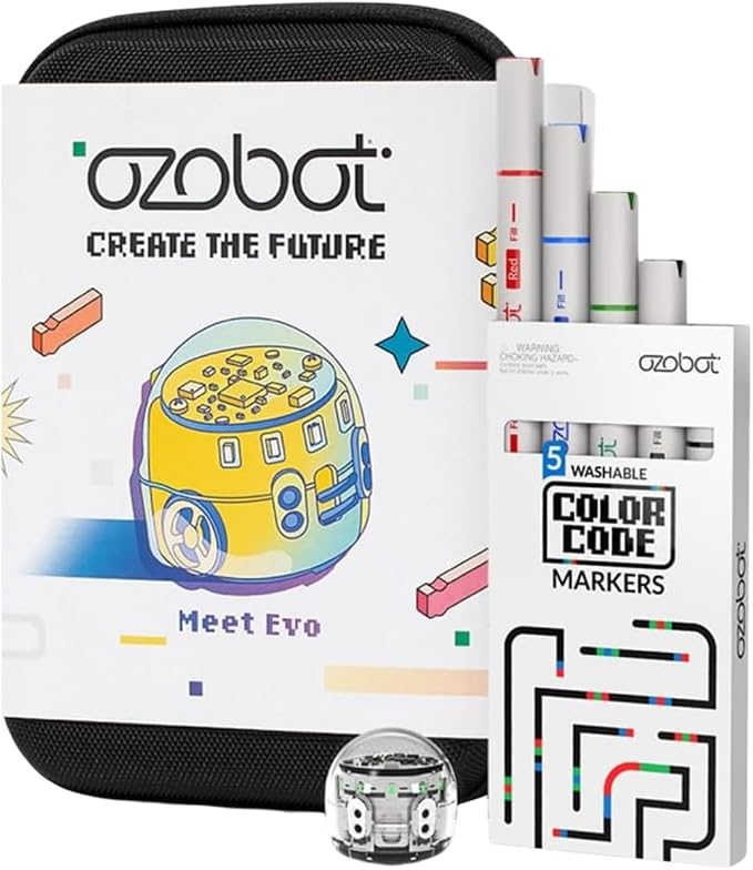 Ozobot Evo Coding Robot Kit | Ages 5-11 | STEM Coding for Kids & Teachers