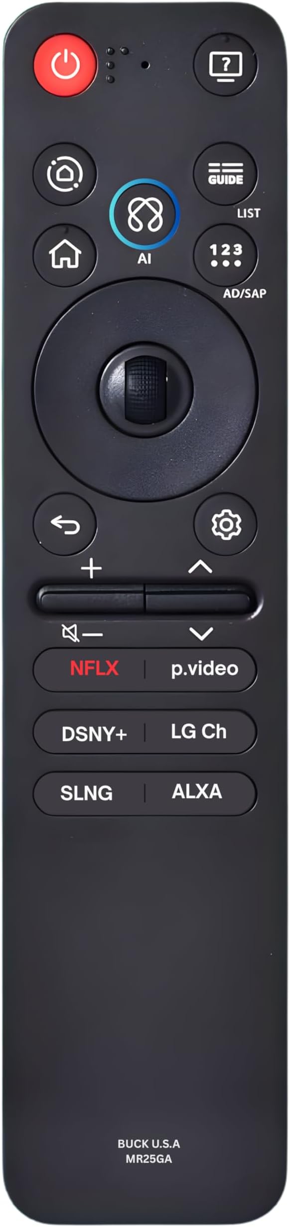 MR25GA AKB76046602 AI Magic Remote Control Replacement for 2019-2026 Smart TVs - Easy Setup, Voice Control, Shortcut Keys - Works with OLED, QNED, NanoCell, UHD, WebOS, 4K/8K TVs (MR19/20/24GA)
