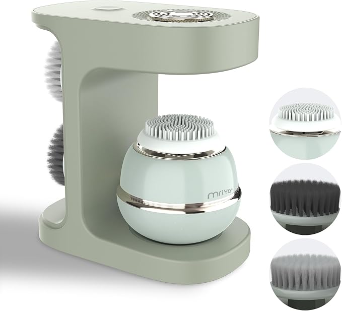 Facial Cleansing Brush Silicone Face Scrubber, Exfoliating Brush, Facial Massage Brush - for Gentle Exfoliation, Massage, Blackhead Removal and Makeup Removal