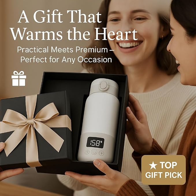 17 Oz Electric Heated Coffee Mug Rechargeable for Travel Z6 Self Heating Smart Temperature Control Warming Heated Travel Coffee Mug On The Go Coffee Cup with 5-12H Battery Life Gift