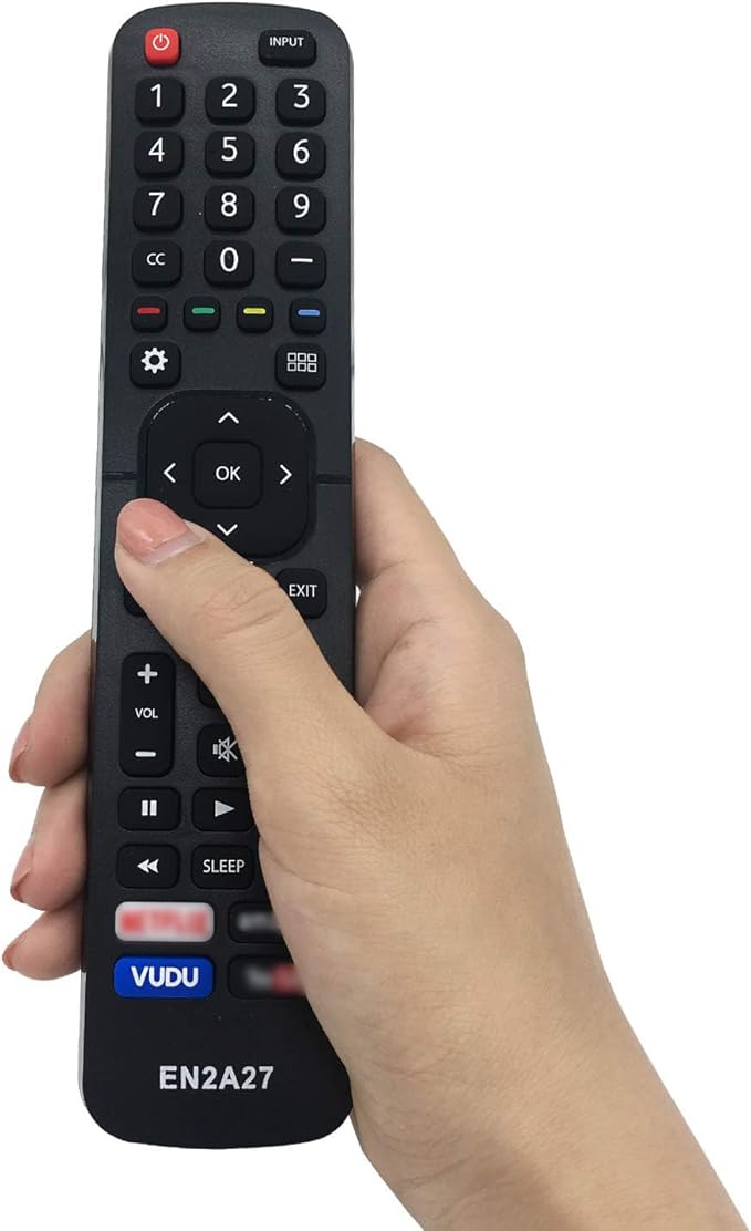 Replacement Hisense Universal TV Remote Control Fit for All Hisense 4K UHD Android Smart TV No Setting-up (EN2A27)