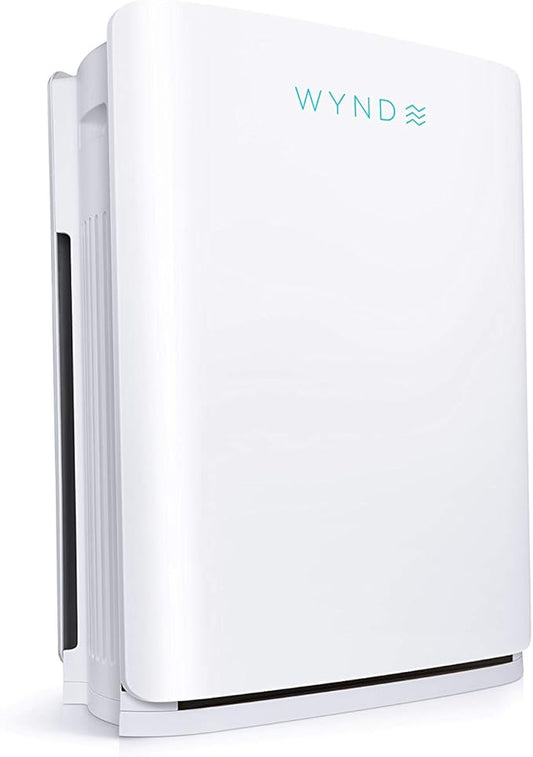 Wynd Max Home Air Purifier (Consumer Version) - App and Alexa Enabled, Smart Purification - HEPA Filter - For Home, Office, Large Spaces - 1200 sqft | Wildfire, smoke, dander, dust, odor