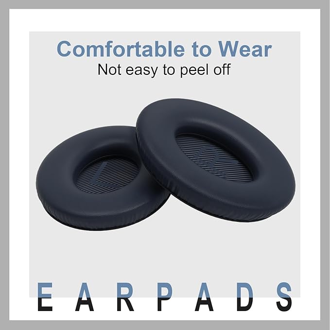 Replacement Ear Pads for Bose QC35, EarPads for Bose QuietComfort 35 / Quiet Comfort 35 II Wireless Over-Ear Headphones, Blue