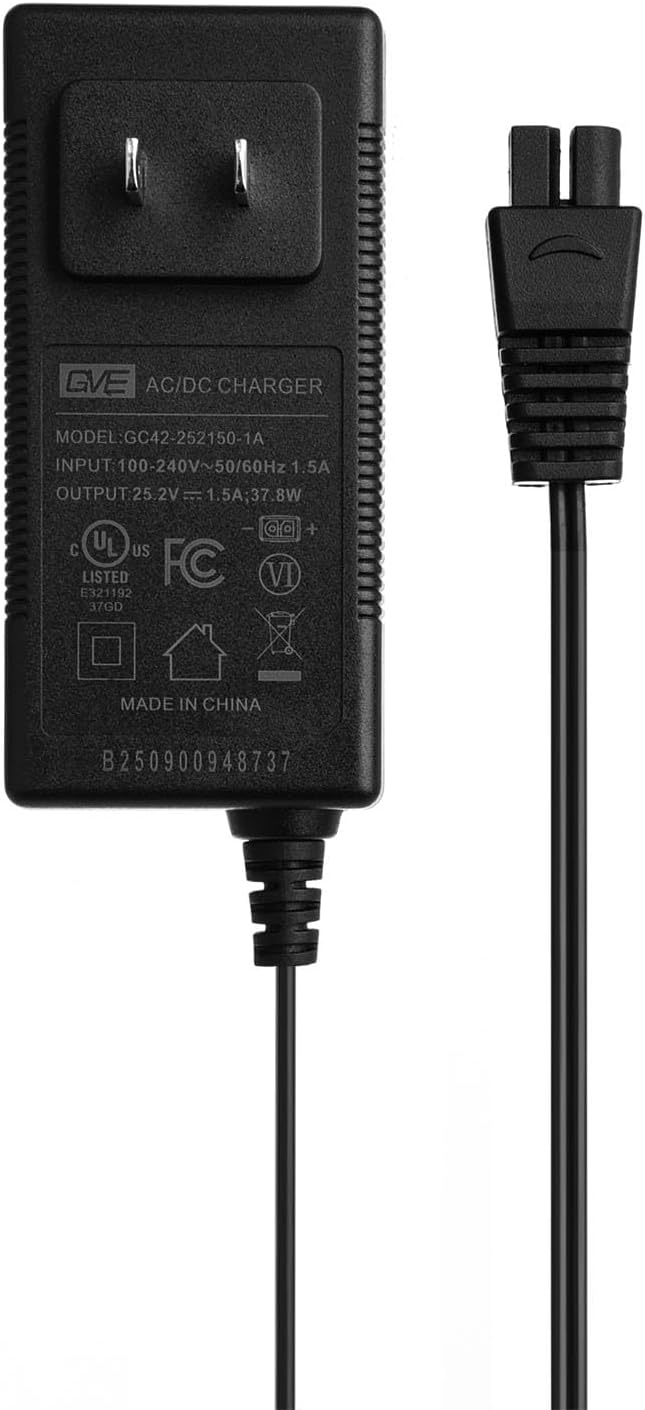 25.2V 1.5A Charger GC42-252150-1A AC Adapter for WYBOT C1 Cordless Robotic Pool Cleaner Vacuum
