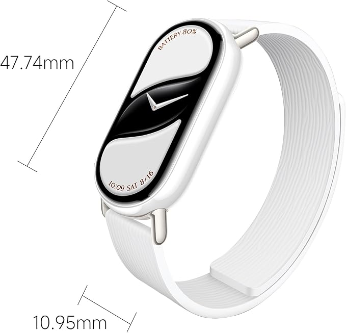 XIAOMI Mi Smart Watch Band 10, 5ATM Waterproof Fitness Step Tracker Sports Digital Smart Watch Health Band for Men Women, 1.72" AMOLED Display, 150+ Sports Modes 24/7 Sleep Monitor (Ceramic Edition)