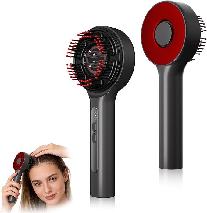 Electric Scalp Massager with 3-in-1 Hair Oil Applicator, Cordless Head Massager IPX7 Waterproof, Portable Scalp Brush for Deep Relaxation, Home, Travel & Shower Use