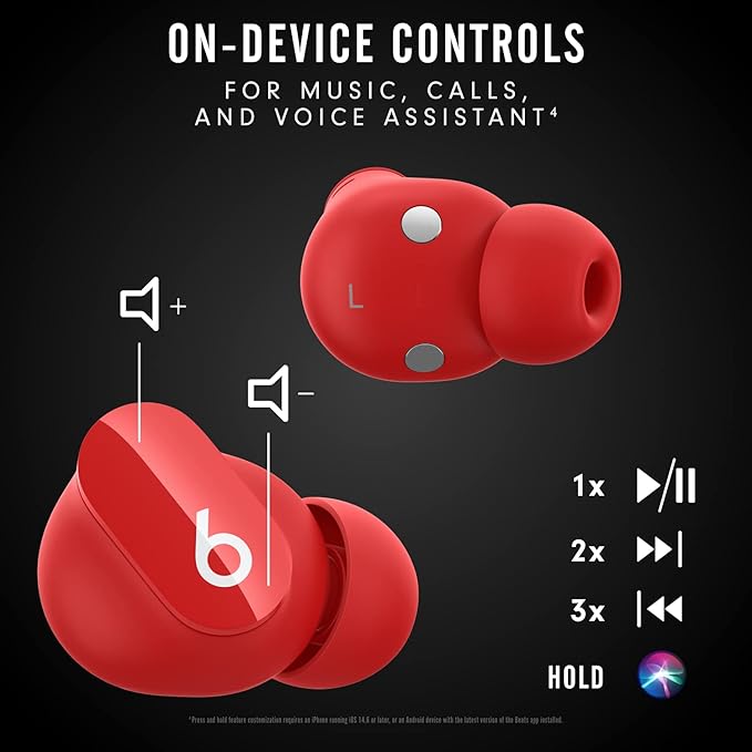 Beats Studio Buds with Apple 20W USB-C Power Adapter - Red