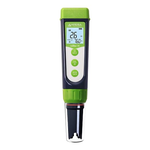 Apera Instruments AI103G GroStar Series GS3 EC/500ppm/700ppm Pen Tester Kit with Replaceable Titanium EC Probe for Hydroponics Water Quality Testing, Gen II